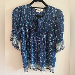 Sea New York Navy Floral Blouse, new without tag
